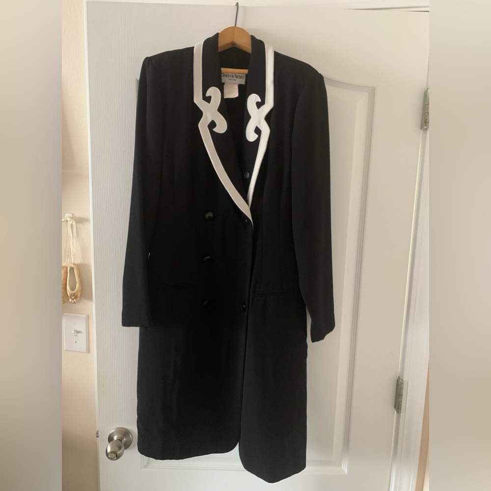 Danny and Nicole Black and white work/evening dress size 8